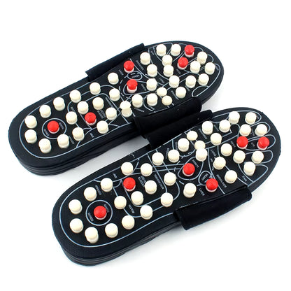 Acupoint Massage Slippers Sandal for Men Feet Chinese Acupressure Therapy Medical Rotating Foot Massager Shoes Unisex 698