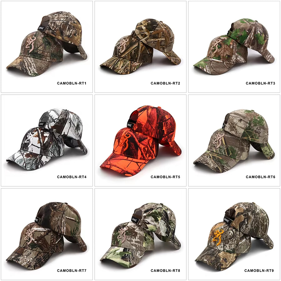 New Tree Camo Baseball Cap Fishing Caps Men Outdoor Hunting Camouflage Jungle Hat Hiking Casquette Hats