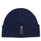 Men'S Solid Flag Bear Beanie