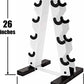 5-25Lb Rubber Coated Hex Dumbbell Set with a Frame Storage Rack Non-Slip Hex Shape for Muscle Toning, Strength Building & Weight Loss - Multiple Choices Available