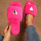 Fluffy Slipper Fall Winter Warm Home Fur Furry Slippers Women Plush Shoes Indoor House Fuzzy Flip Flops Female Padded Fleece Living Bedroom