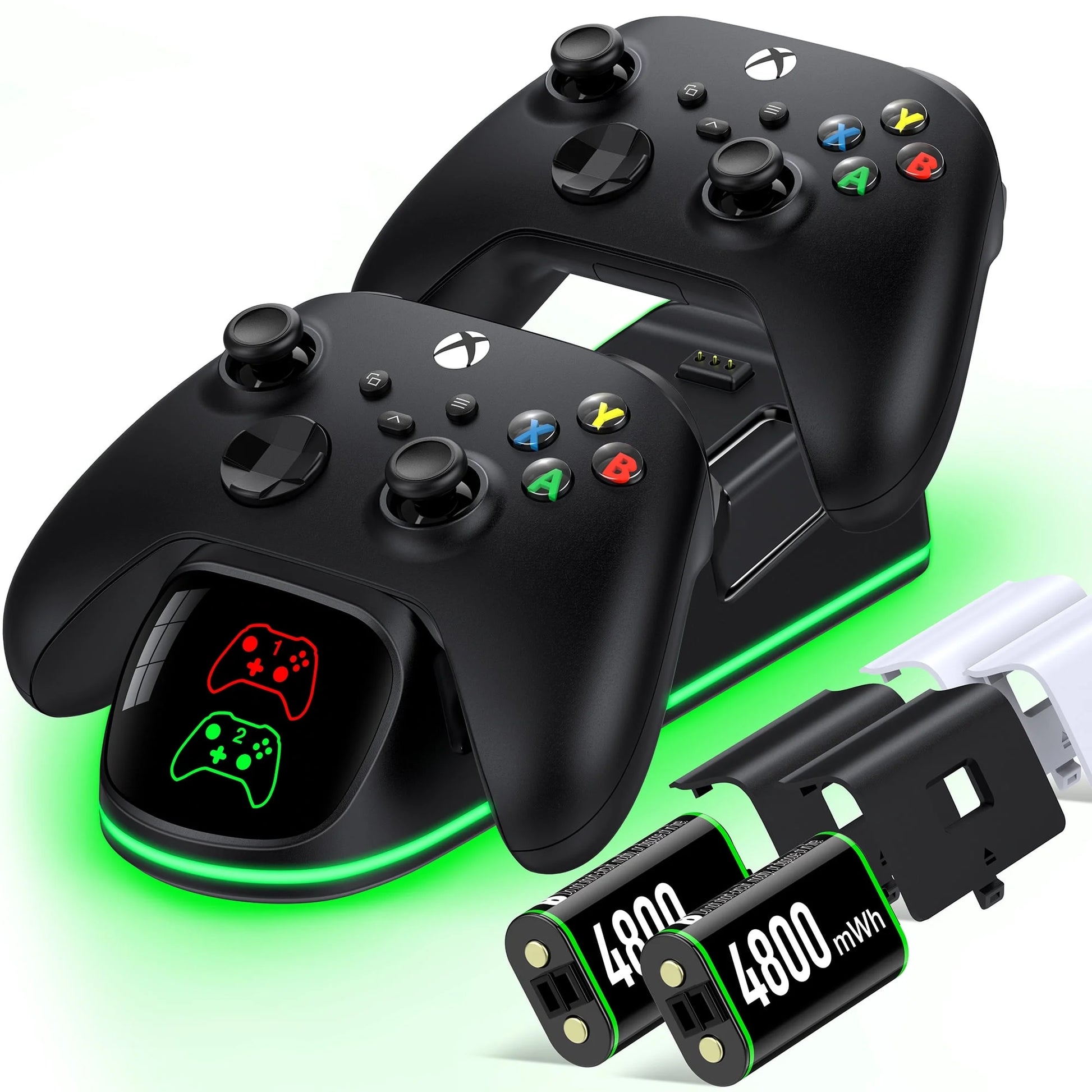 Controller Charger with Rechargeable Battery Packs for Xbox Series, Black