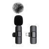 NEW Wireless Lavalier Microphone Audio Video Recording Mini Mic for Iphone Android Laptop Live Gaming Mobile Phone Microphone - 1In1 For Type-C