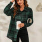 SHEIN LUNE Plaid Print Drop Shoulder Shirt