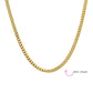 Mens Mens 8MM Curb Cuban Chain Necklace Gold Plated Stainless Steel 24 Inch