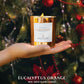 Benevolence Candles Eucalyptus Orange Wood Wick Candles, Soy Scented Candles for Women | 8 Oz Scented Candles for Home Scented | Eucalyptus Candles | Christmas Candles | Men Candles, Bathroom Candle