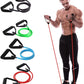 5 Levels Resistance Hot Yoga Pull Rope Bands Handles Elastic Sports Bodybuild Home Gym Workouts Muscle Training Rubber Tube Band