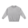 Fleeced Sweatshirt - Flower Gray