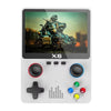 2023 New X6 3.5Inch IPS Screen Handheld Game Player Dual Joystick 11 Simulators GBA Video Game Console for Kids Gifts - White