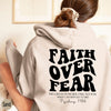 Faith over Fear Sweatshirt,Christian Shirt,Bible Verse Hoodi - Apricot