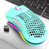 BM600 Wireless Mouse Luminescent Desktop Computer Laptop Universal Rechargable Lightweight Ergonomics Game E-Sports Mouses - Green