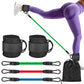 Booty Leg Resistance Bands with Ankle Strap Hip Fitness Trainer Pull Rope Exercises Band Leg Butt Training Women Glutes Workout