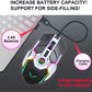 - Rechargeable Wireless Gaming Mice with USB Receiver and Decompress Crystal Ball-Black