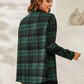 SHEIN LUNE Plaid Print Drop Shoulder Shirt