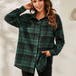 SHEIN LUNE Plaid Print Drop Shoulder Shirt