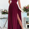 Summer Sleeveless Neck Hanging Back Dress - Claret