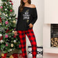 Hot Sale Christmas Plaid Printed Pajamas and Home Service Suits