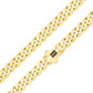 14K Yellow Gold 6Mm Royal Monaco Miami Cuban Link Chain Necklace, Mens or Womens Jewelry 16" - 30"