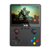 2023 New X6 3.5Inch IPS Screen Handheld Game Player Dual Joystick 11 Simulators GBA Video Game Console for Kids Gifts - Black