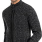 Men'S Cardigan Sweaters Full Zip up Stand Collar Slim Fit Casual Knitted Sweater with 2 Front Pockets