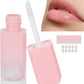 Clear Lip Gloss Tube Containers Bulk Wand 10 Pcs 6Ml Empty Lip Gloss Tubes Refillable Lipstick Containers for DIY Lip Gloss Lip Samples Pink Gradient Such as Lip Samples, Homemade Lip Balm