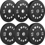 LB Bumper Plates Olympic Weight Plates, Bumper Weight Plates, Steel Insert, Strength Training.