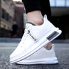 European Style Men'S Leather Sneakers Boys Sport Vulcanized Shoes Men Comforthable Spring Sneakers Mens Casual Shoes - White