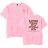 Aesthetic Christian T-Shirt Christian Apparel Brown Jesus Tshirt Trendy Streetwear Clothing Bible Verse Shirts Christian Gift - Pink