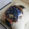 Men'S Watch Fashion Trend Belt Blue Light Watch Men'S Multi-Function Automatic Mechanical Watch Men'S Watch - Black Belt Gold Black