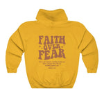 Faith over Fear Hoodie Christian Sweatshirt Trendy Faith Shirt Cute Religious Hooded Preppy Women Christian Sweater Hoodies