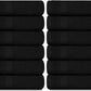 Luxury Cotton Washcloths Set 12 Pack - Hotel Quality Cleansing Face Towels Set, Black Small Bathroom Hand Towels | 12 Pack | Black