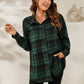 SHEIN LUNE Plaid Print Drop Shoulder Shirt