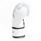 Synthetic Leather Core Training Gloves for Boxing, White, S/M