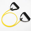 5 Levels Resistance Hot Yoga Pull Rope Bands Handles Elastic Sports Bodybuild Home Gym Workouts Muscle Training Rubber Tube Band - Yellow