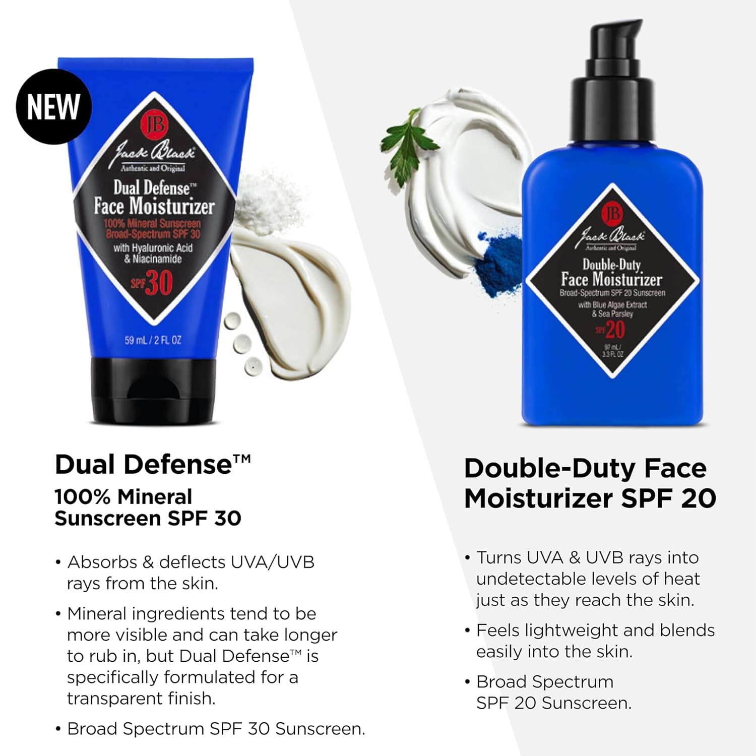 Double Duty Face Moisturizer - Stocking Stuffers for Men, Mens Face Moisturizer,  Face Moisturizer for Men, SPF 20 Face Lotion for Men, Mens Face Lotion Travel Size Gifts for Men.