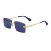 Fashion Rimless Sunglasses for Men - C1 Golden Tea All Grey