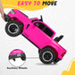 RAM Ride on Car, 12V Powered Ride on Toy with Remote Control, 4 Wheel Suspension, 5 Point Safety Belt, MP3 Player, Bluetooth, LED Lights, Electric Cars for 3-8 Years Boys Girls