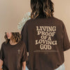 Aesthetic Christian T-Shirt Christian Apparel Brown Jesus Tshirt Trendy Streetwear Clothing Bible Verse Shirts Christian Gift - Coffee