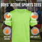 Boys’ Athletic T-Shirt – 4 Pack Active Performance Dry-Fit Sports Tee (4-18)