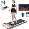 Deerrun 2024 Upgrade Treadmills for Home, Smart Raceable Powerful Quiet Walking Pad Treadmill, Remote Control & Smart App - Gold-100Cm